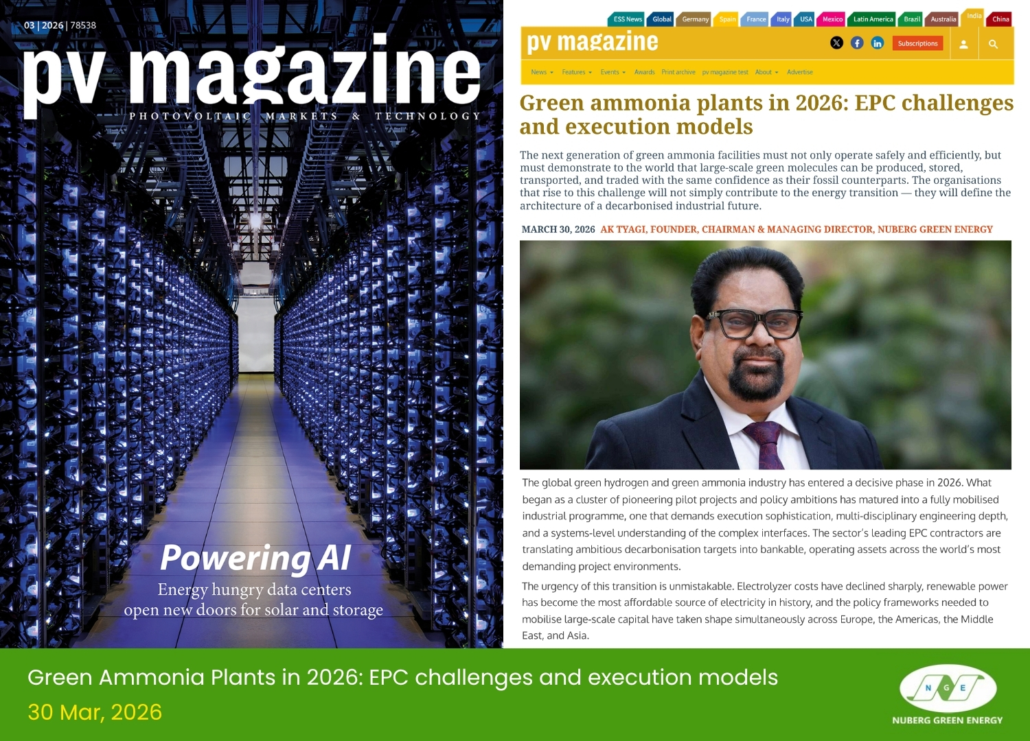 Green Ammonia Plants 2026: EPC Challenges, Trends & Execution Models